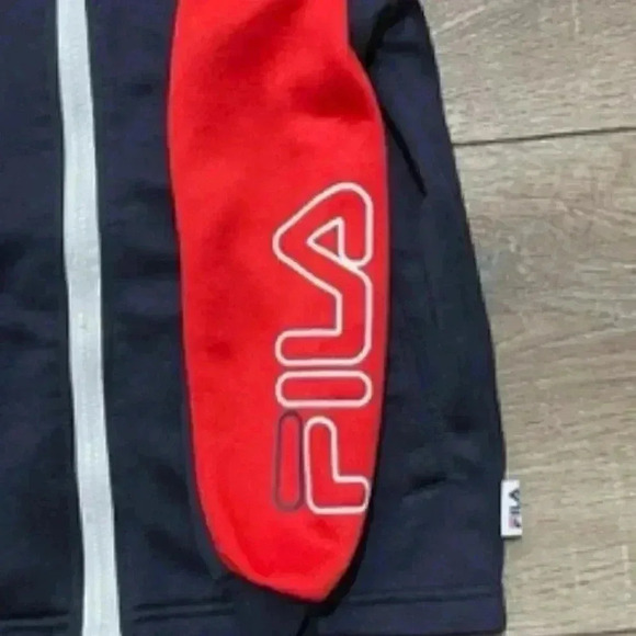 Fila Red And Black Full Zip Soccer Baseball Warm Up Jacket Boys Sz 5/6 EUC - Picture 11 of 12
